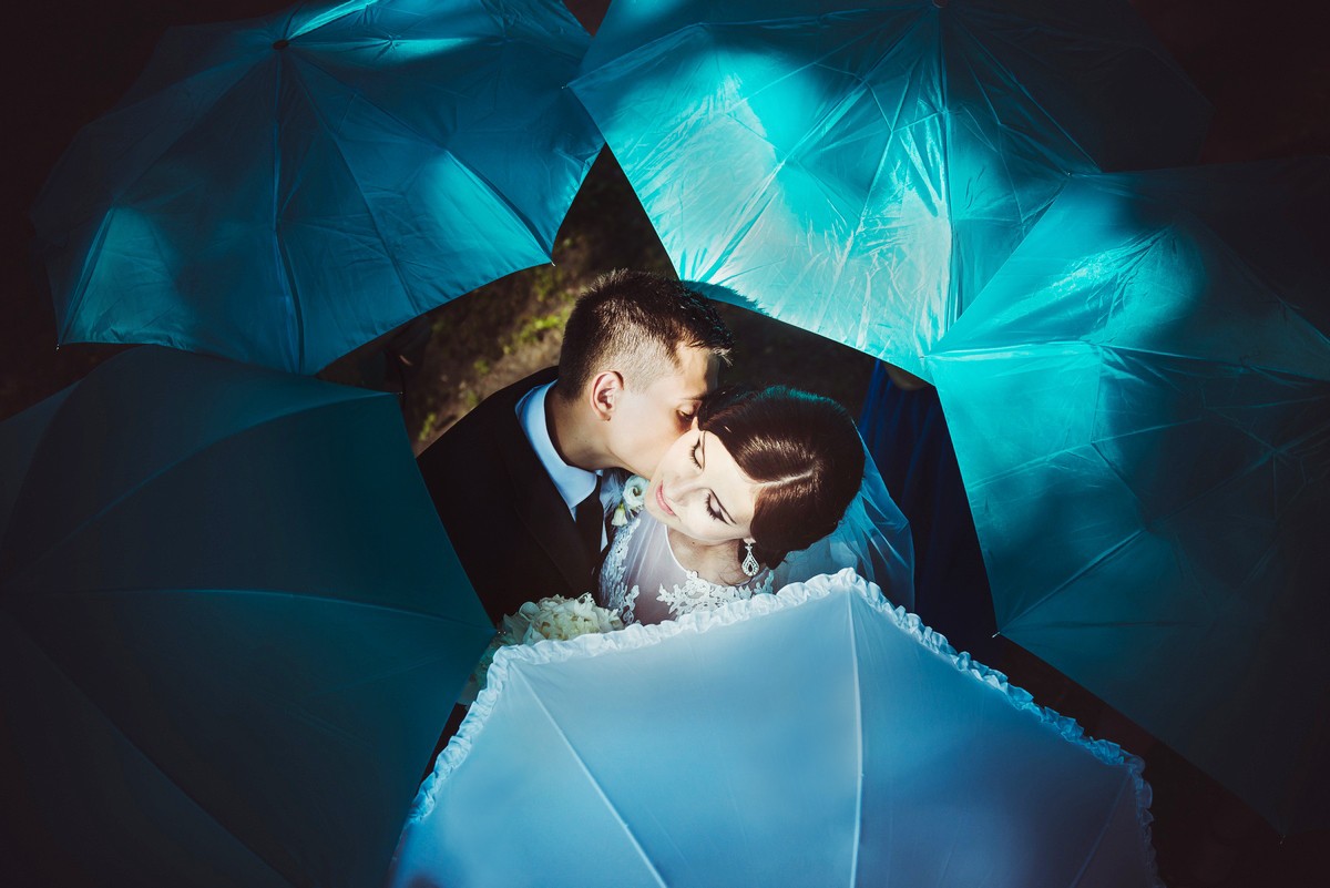 Свадьба в голубой палитре